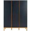 Antracitově šedá lakovaná skříň Quax Indigo 198 x 152 cm