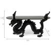Černý skleněný konferenční stolek Bold Monkey Dragonized Bastard 100 x 45 cm