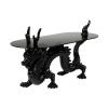 Černý skleněný konferenční stolek Bold Monkey Dragonized Bastard 100 x 45 cm