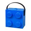 Modrý svačinový box s rukojetí LEGO® Storage 16,5 x 16,5 cm