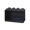 Černá nástěnná police LEGO® Storage 21 x 32 cm