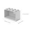 Šedá nástěnná police LEGO® Storage 21 x 32 cm