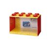 Červená nástěnná police LEGO® Storage 21 x 32 cm