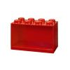 Červená nástěnná police LEGO® Storage 21 x 32 cm