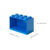 Modrá nástěnná police LEGO® Storage 21 x 32 cm