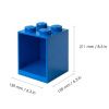 Set dvou modrých nástěnných polic LEGO® Brick