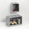 Set dvou šedých nástěnných polic LEGO® Brick -fv-interier-25