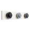 Šedo bílý věšák LEGO® Storage 33 x 6,5 cm
