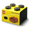 Černý úložný box LEGO® Storage 15,8 x 15,8 cm