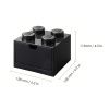 Černý úložný box LEGO® Storage 15,8 x 15,8 cm