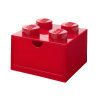 Červený úložný box LEGO® Storage 15,8 x 15,8 cm
