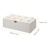 Bílý úložný box LEGO® Storage 31,6 x 15,8 cm