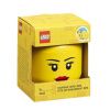 Žlutý úložný box ve tvaru hlavy LEGO® Girl 12 cm