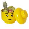 Žlutý úložný box ve tvaru hlavy LEGO® Boy 19 cm