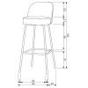Pískově hnědá látková barová židle Tergi 79 cm -fv-interier-25