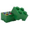 Tmavě zelený úložný box LEGO® Smart 25 x 25 cm