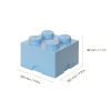 Světle modrý úložný box LEGO® Smart 25 x 25 cm