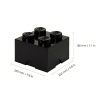 Černý úložný box LEGO® Smart 25 x 25 cm