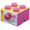 Tmavě růžový úložný box LEGO® Smart 25 x 25 cm