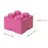 Tmavě růžový úložný box LEGO® Smart 25 x 25 cm