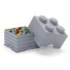Světle šedý úložný box LEGO® Smart 25 x 25 cm
