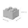 Světle šedý úložný box LEGO® Smart 25 x 25 cm
