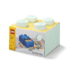 Tyrkysový úložný box LEGO® Storage 25 x 25 cm