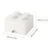 Bílý úložný box LEGO® Storage 25 x 25 cm