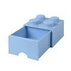 Světle modrý úložný box LEGO® Storage 25 x 25 cm