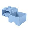 Světle modrý úložný box LEGO® Storage 25 x 25 cm