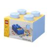 Světle modrý úložný box LEGO® Storage 25 x 25 cm