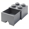 Šedý úložný box LEGO® Storage 25 x 25 cm