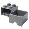 Šedý úložný box LEGO® Storage 25 x 25 cm