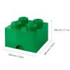 Zelený úložný box LEGO® Storage 25 x 25 cm