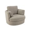 Šedé látkové lounge křeslo J-line Swirl