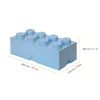 Světle modrý úložný box LEGO® Smart 25 x 50 cm