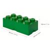 Tmavě zelený úložný box LEGO® Smart 25 x 50 cm