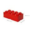 Červený úložný box LEGO® Smart 25 x 50 cm