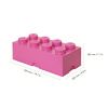 Růžový úložný box LEGO® Smart 25 x 50 cm