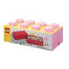 Světle růžový úložný box LEGO® Smart 25 x 50 cm