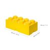 Žlutý úložný box LEGO® Smart 25 x 50 cm