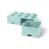 Tyrkysový úložný box LEGO® Storage 25 x 50 cm