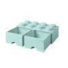 Tyrkysový úložný box LEGO® Storage 25 x 50 cm