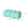 Tyrkysový úložný box LEGO® Storage 25 x 50 cm