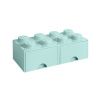 Tyrkysový úložný box LEGO® Storage 25 x 50 cm