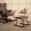 Tmavě hnědá čalouněná podnožka Quax De Luxe 57 x 42 cm -fv-interier-25