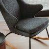 Černé čalouněné houpací křeslo Quax De Luxe -fv-interier-25