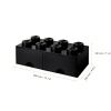 Černý úložný box LEGO® Storage 25 x 50 cm