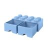 Světle modrý úložný box LEGO® Storage 25 x 50 cm