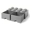 Šedý úložný box LEGO® Storage 25 x 50 cm